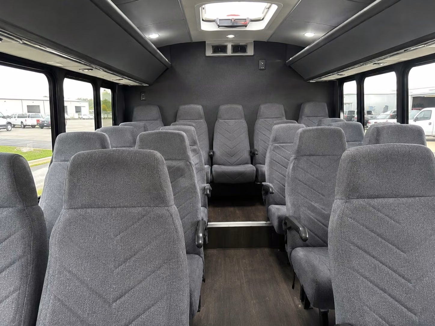 15 passenger minibus interior