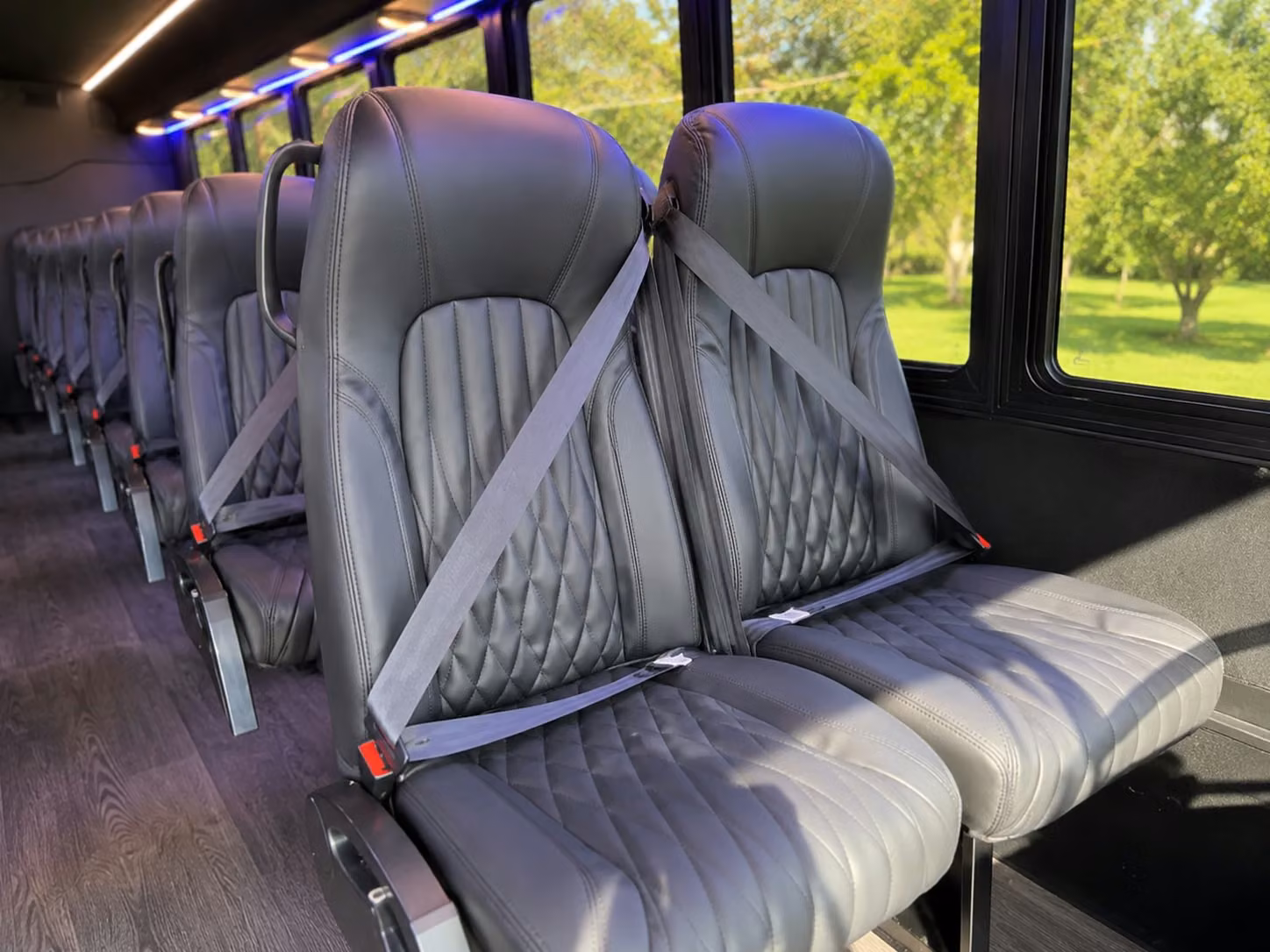 18 passenger minibus inside