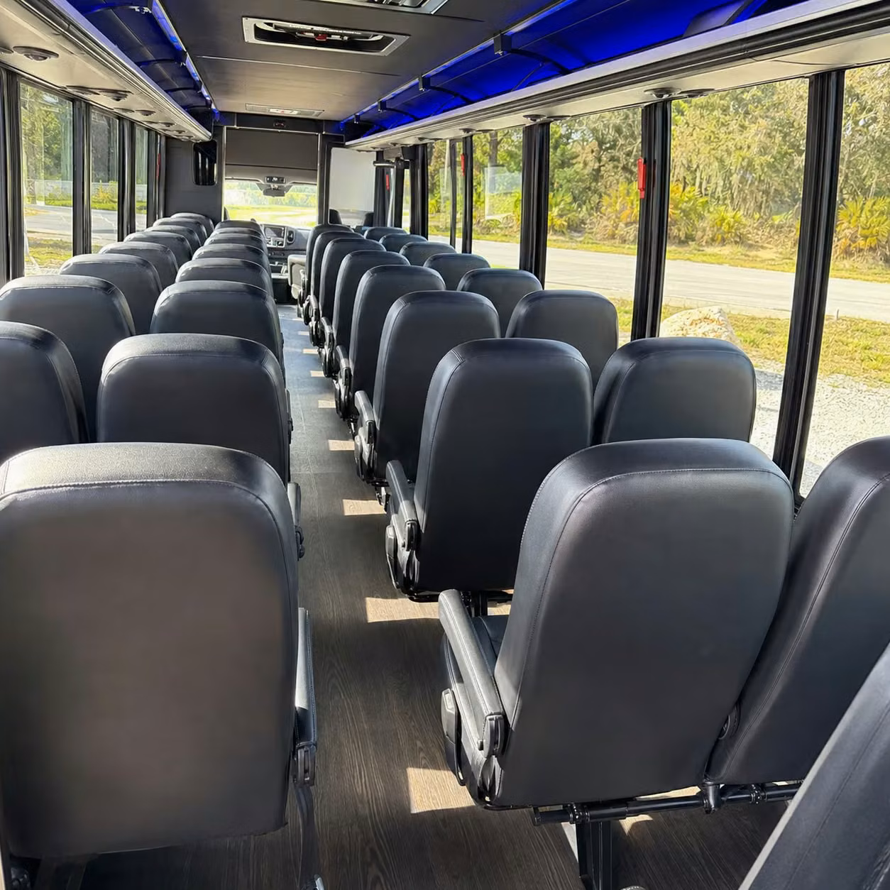 35 passenger minibus interior