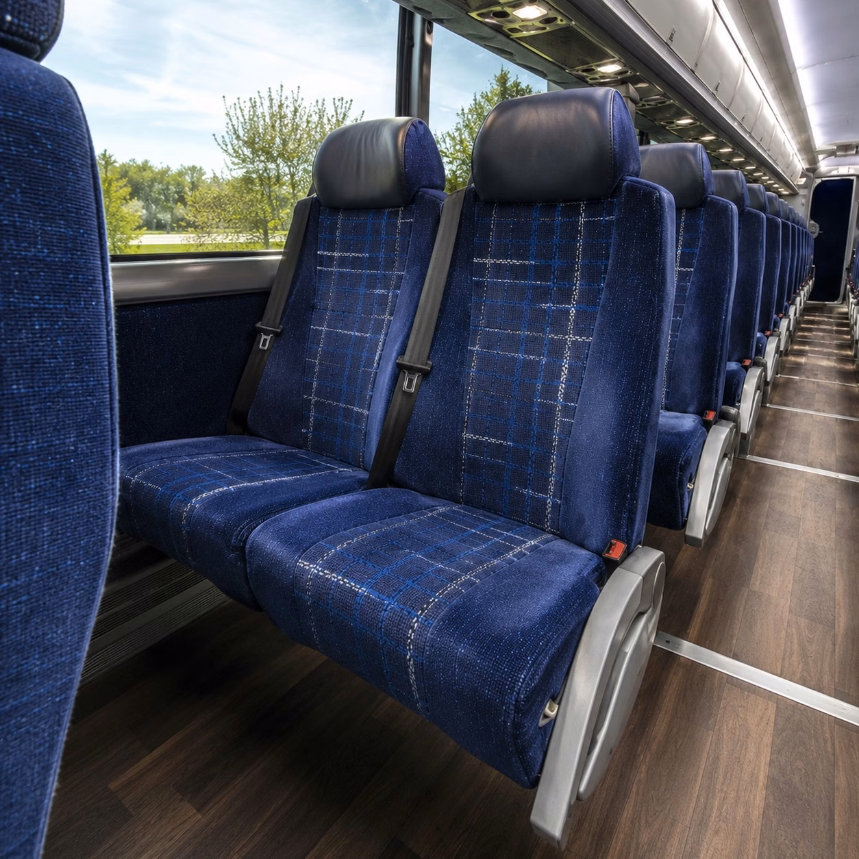 fullerton charter bus interior